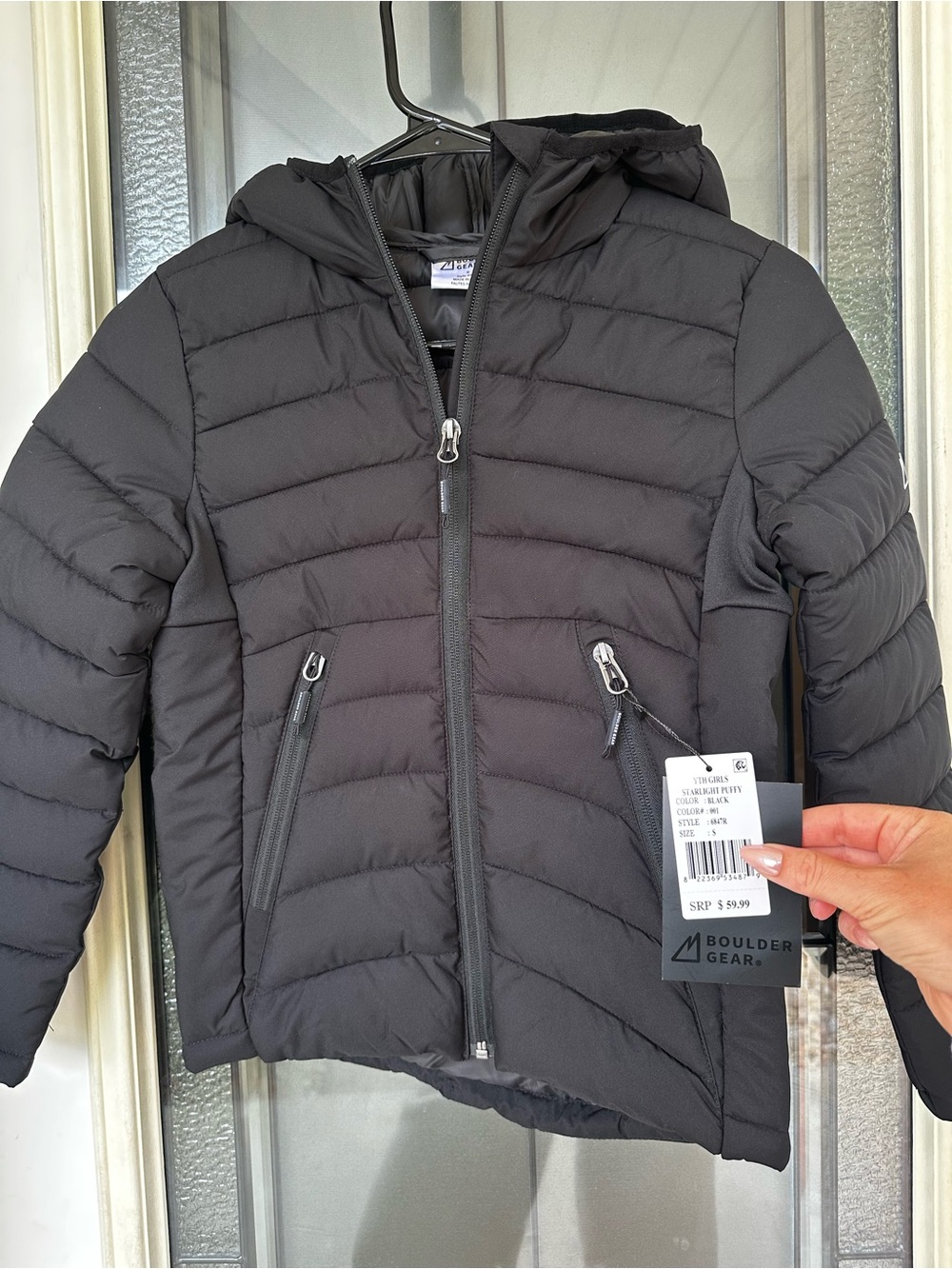 NWT Boulder Gear Girls' Starlight Puffy Jacket - Size S